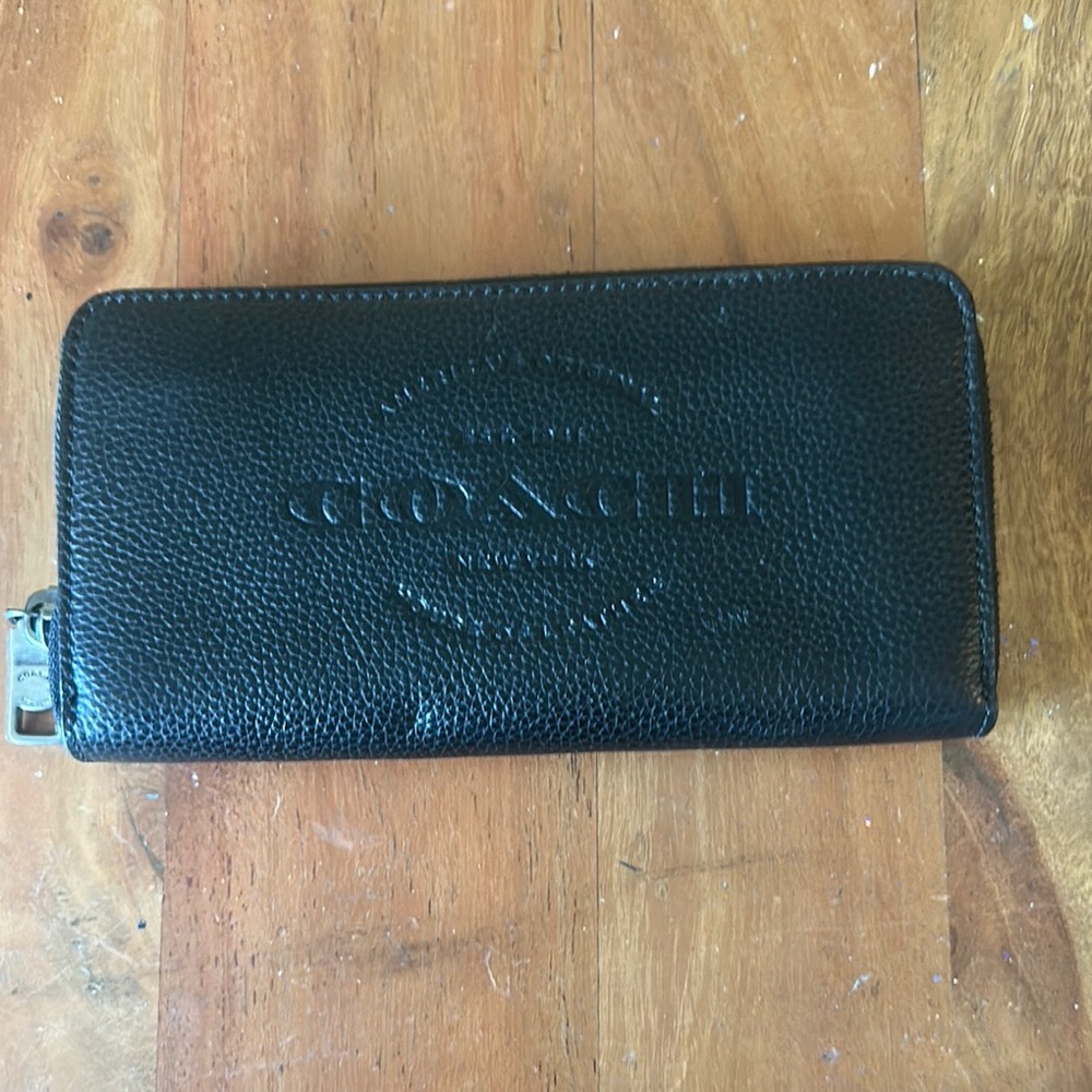 Coach Black Leather Wallet